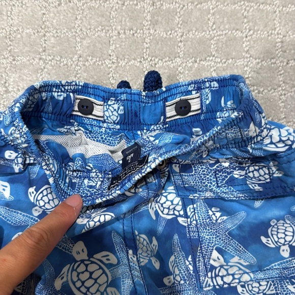 Vilebrequin Blue Turtle Print Swim Shorts - Picture 7 of 8